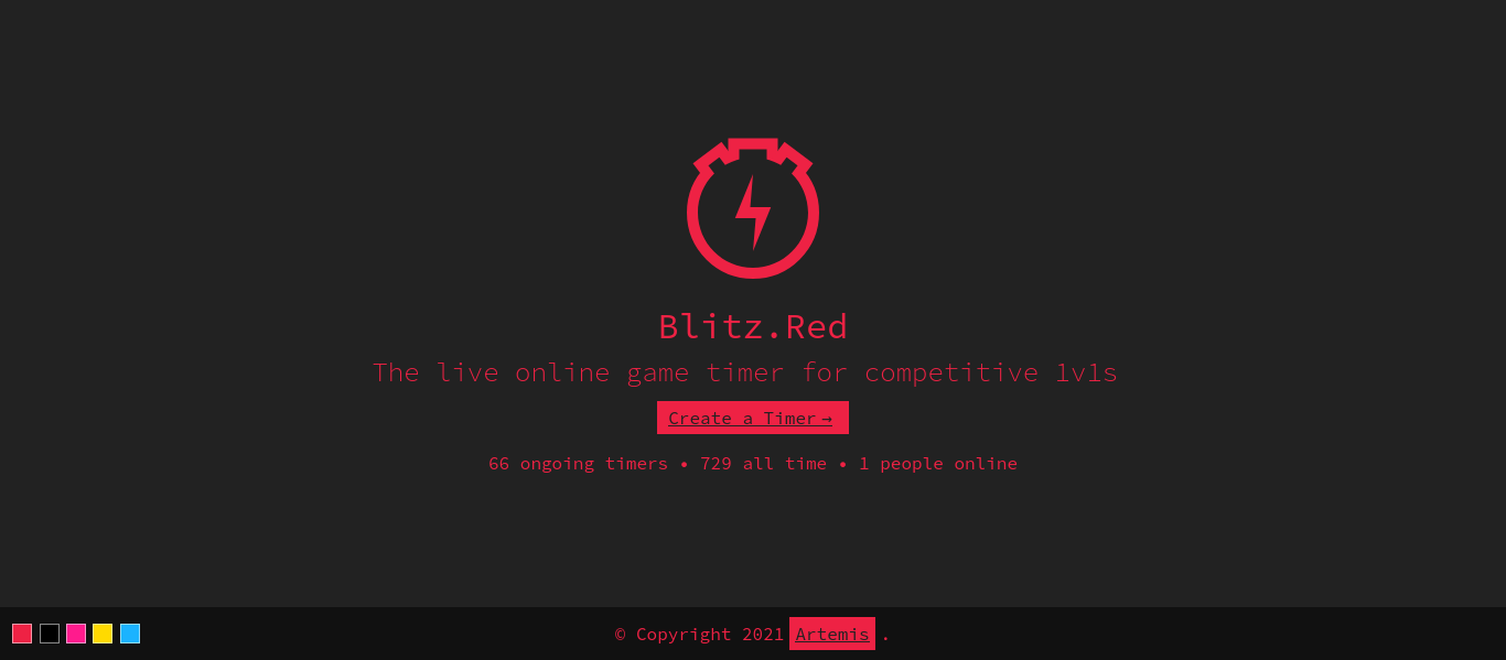 The Blitz.Red home page