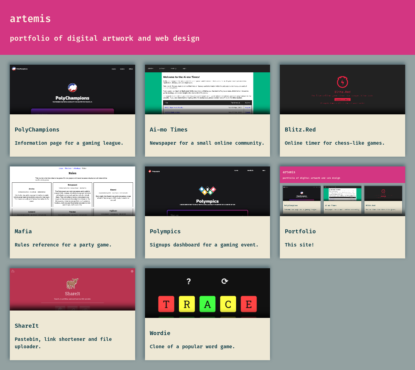 Portfolio cover image